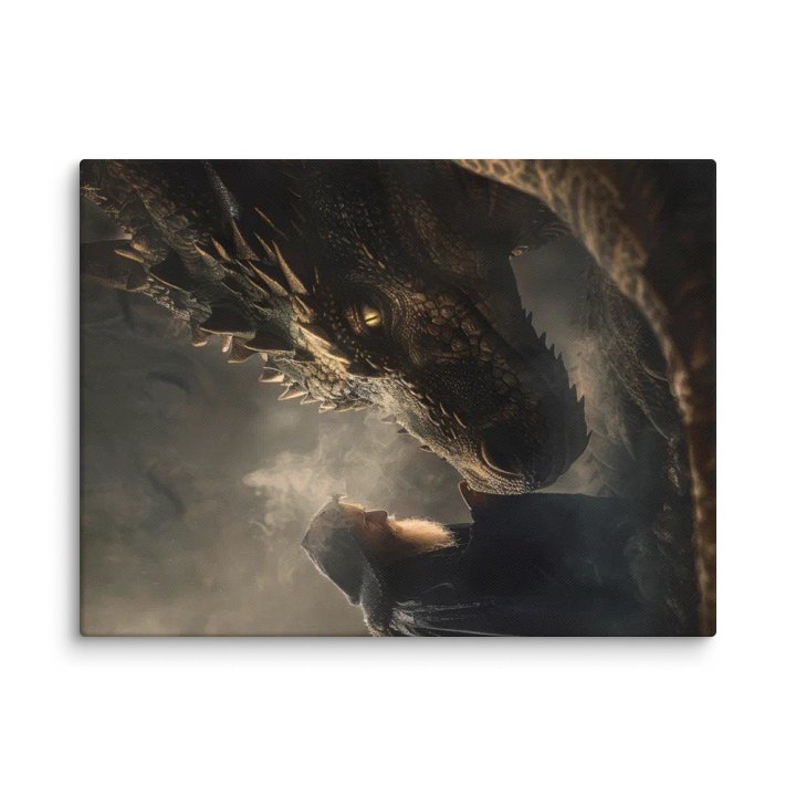 Sorcerer and his dragon 01 - Canvas product image (1)
