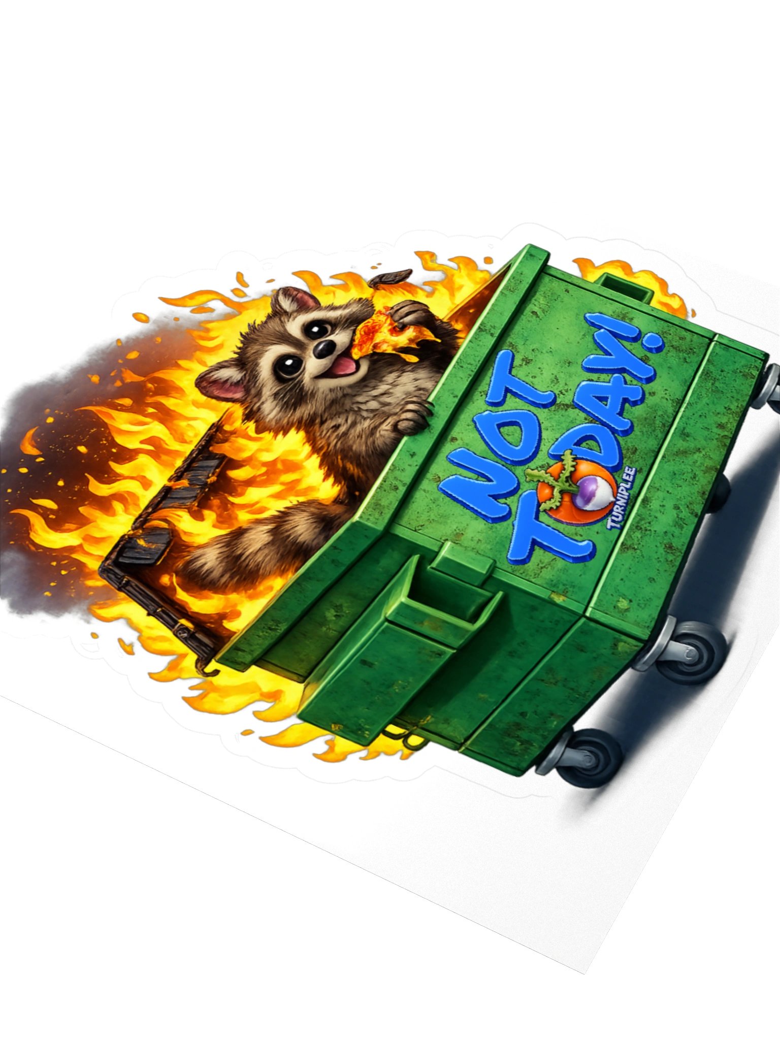 Not Today! Raccoon Kiss Cut Stickers product image (3)