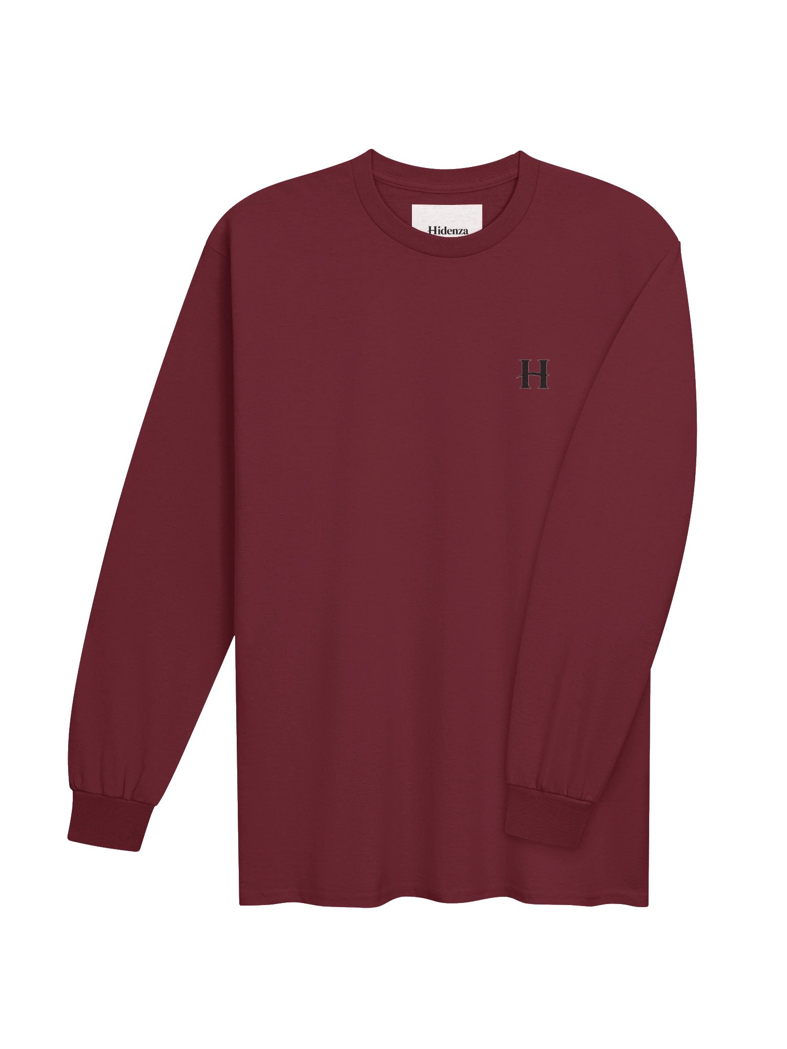 "Go Your Own Way" Long Sleeve Tee – Burgundy Oversized Back Graphic Streetwear T-Shirt product image (4)