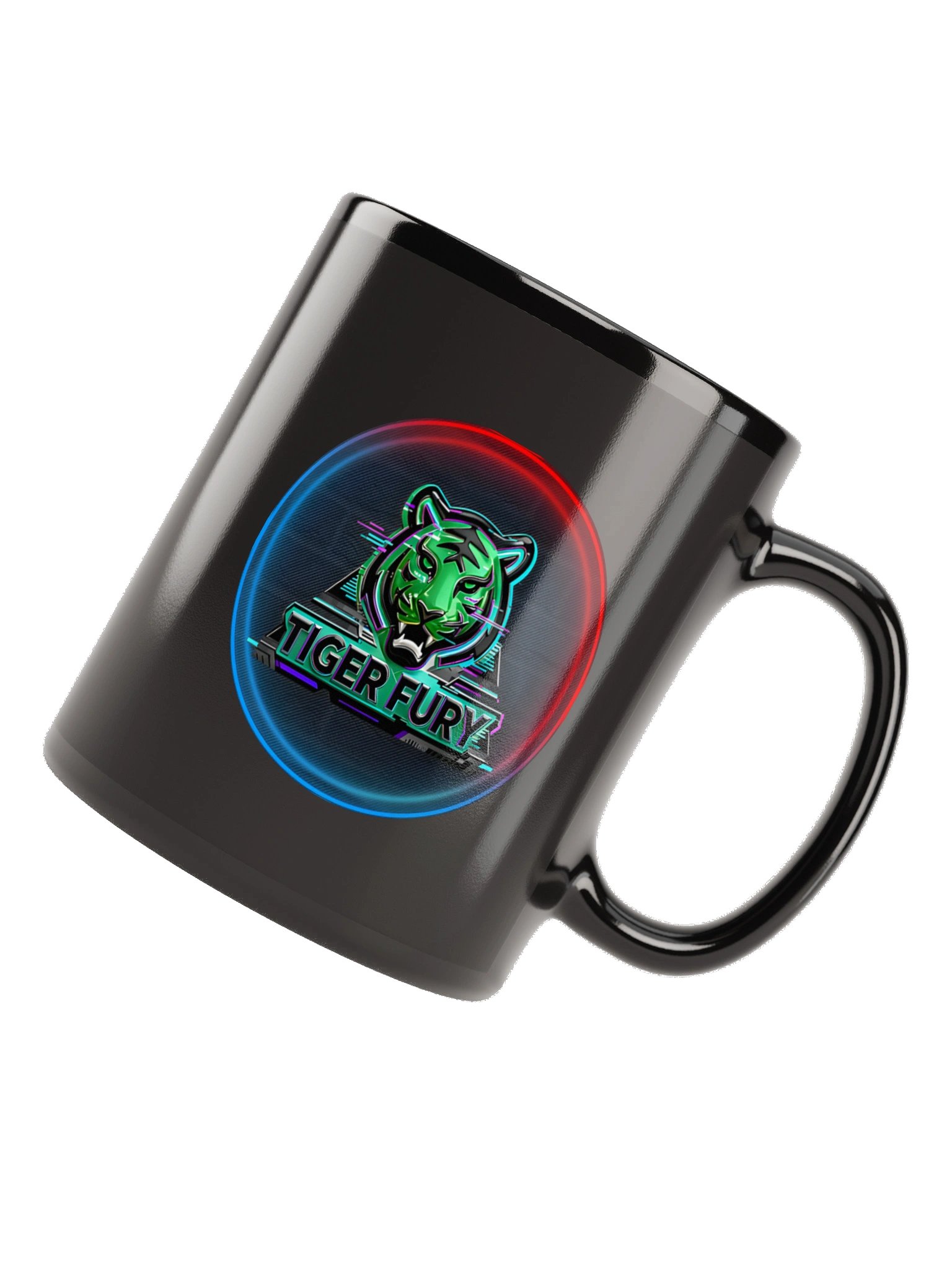 Tiger Fury Neon Logo Mug product image (11)