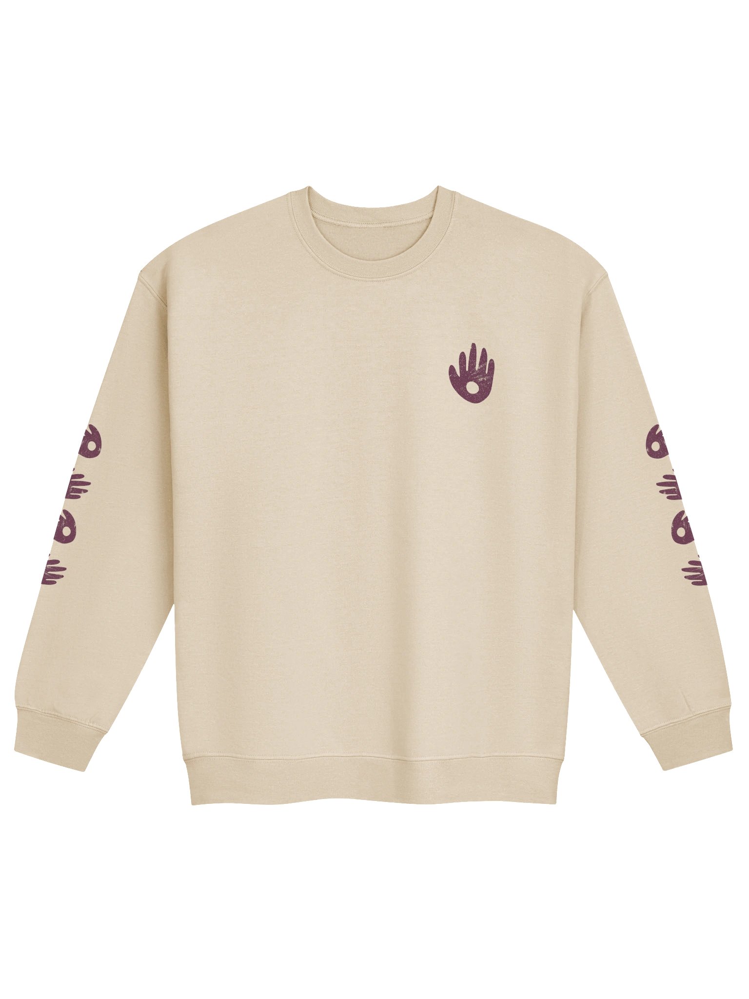 pichwai surabhi cow sweatshirt - maroon artwork product image (9)