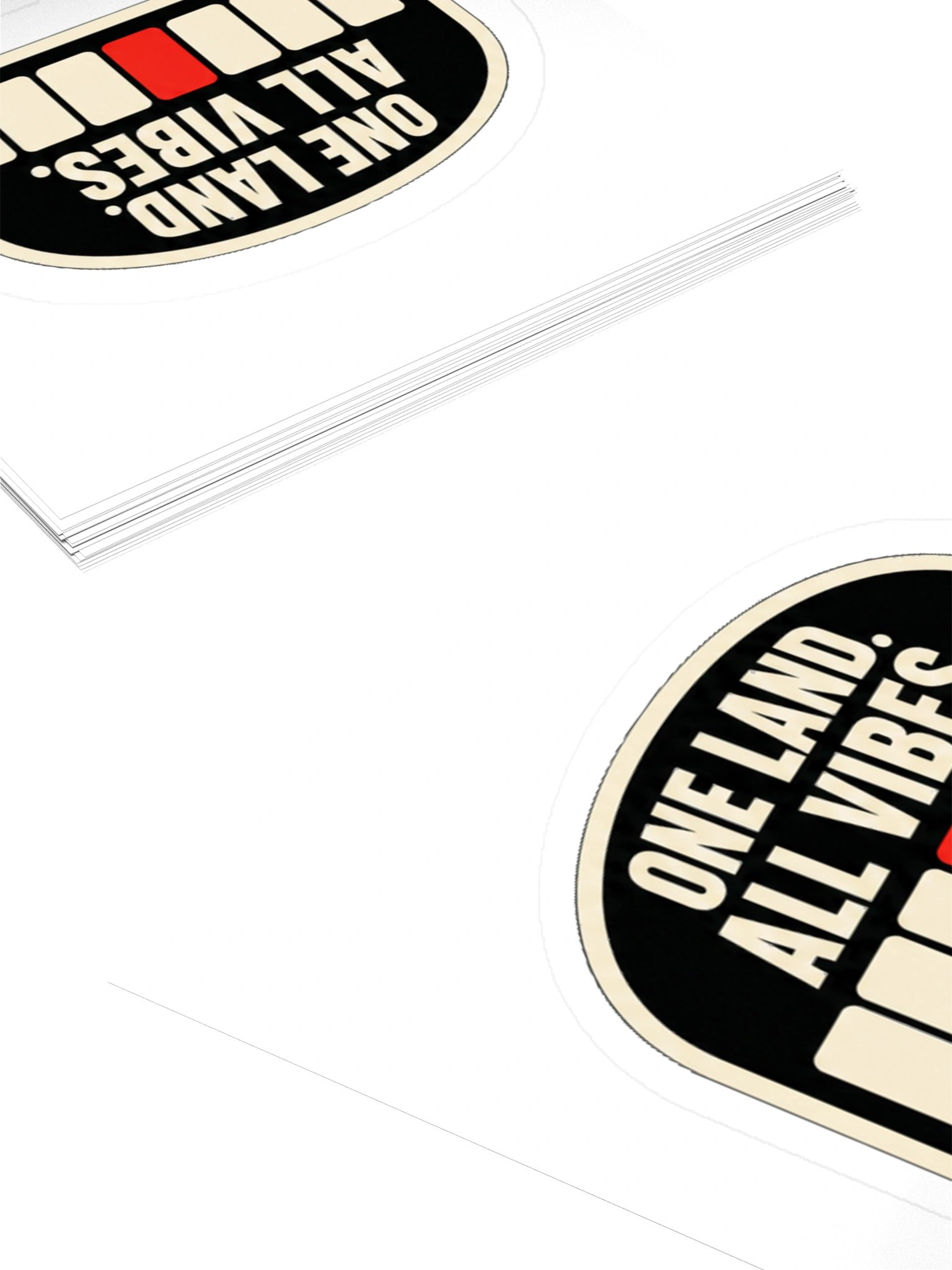 ONE LAND. ALL VIBES. — Commander Sticker product image (4)
