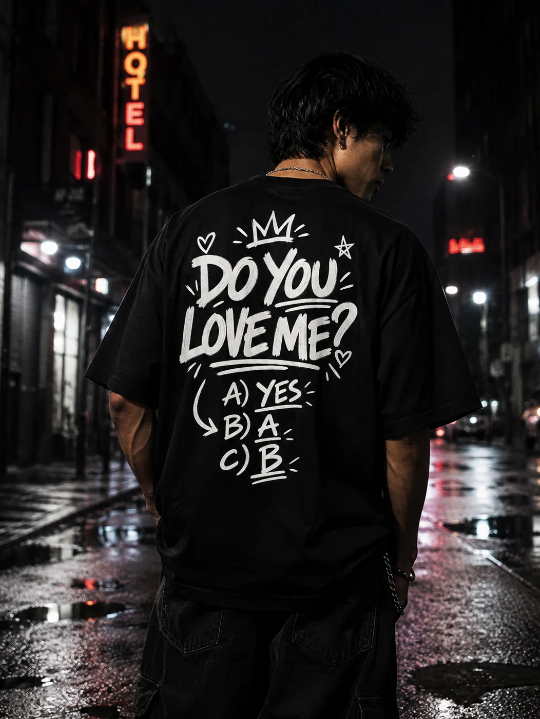 Do You Love Me? Funny Doodle Tee product image (4)