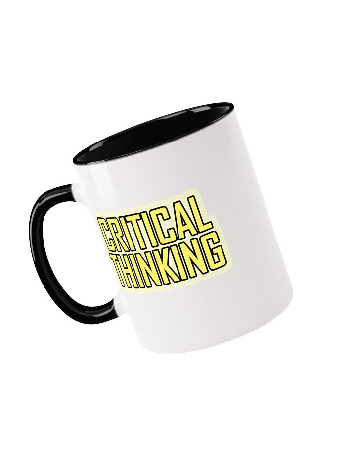 Promote Critical Thinking Now Two-Tone Mug - Political Coffee Cup product image (1)