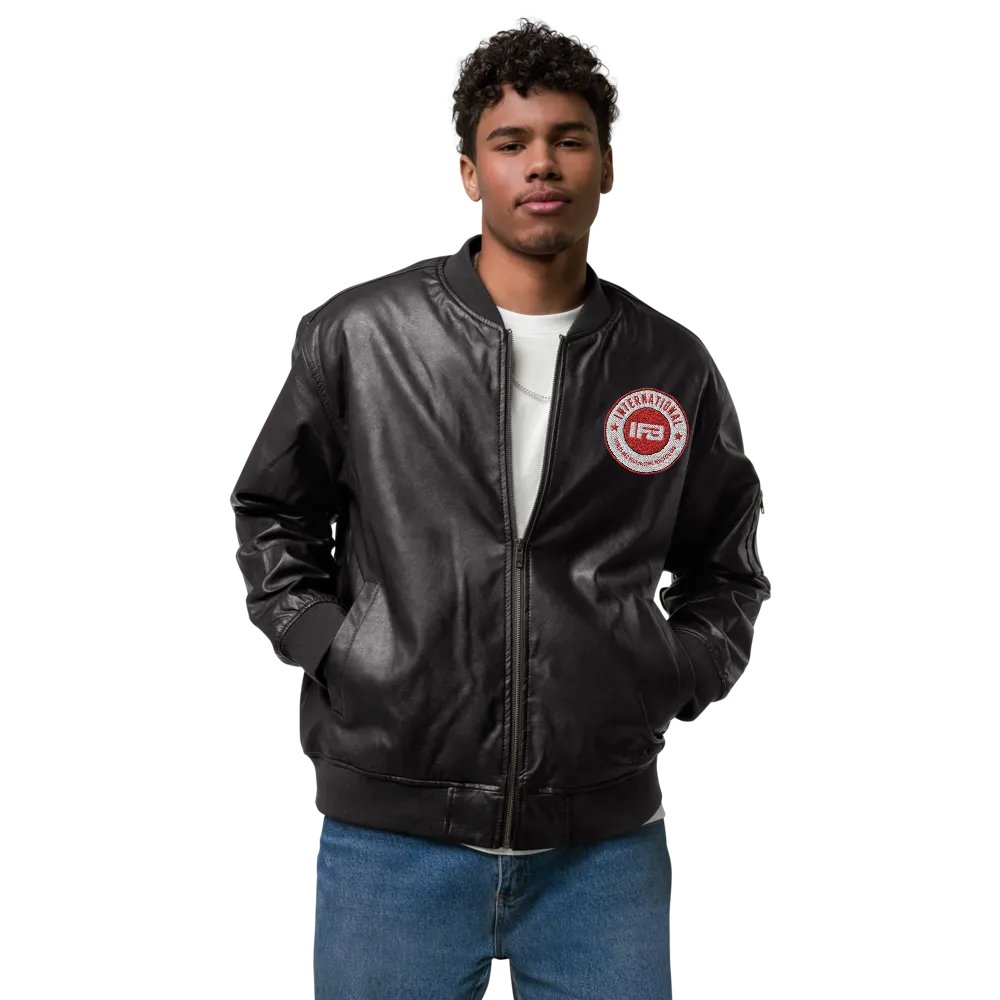 IFBNewsfeed.Org's Threadfast Apparel Faux Leather Bomber Jacket product image (3)