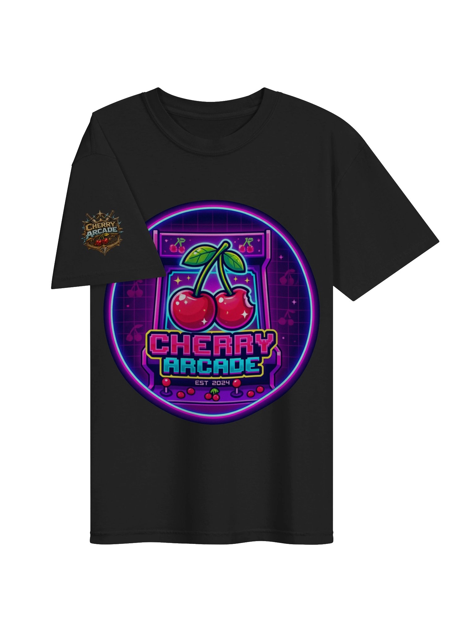 Cherry Arcade Neon Logo Tee product image (3)