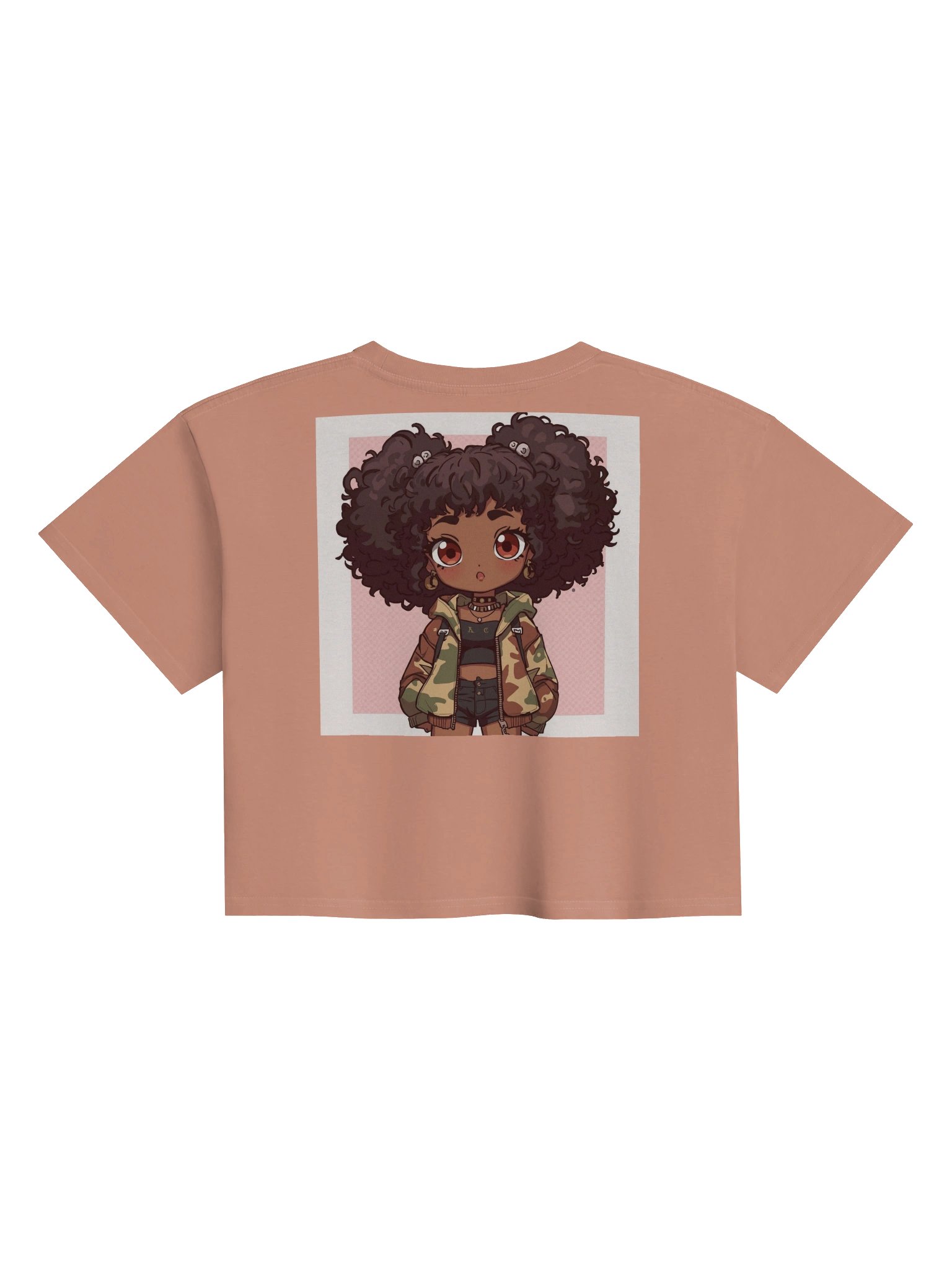 Chibi Camo Chic Women's Crop Top product image (6)