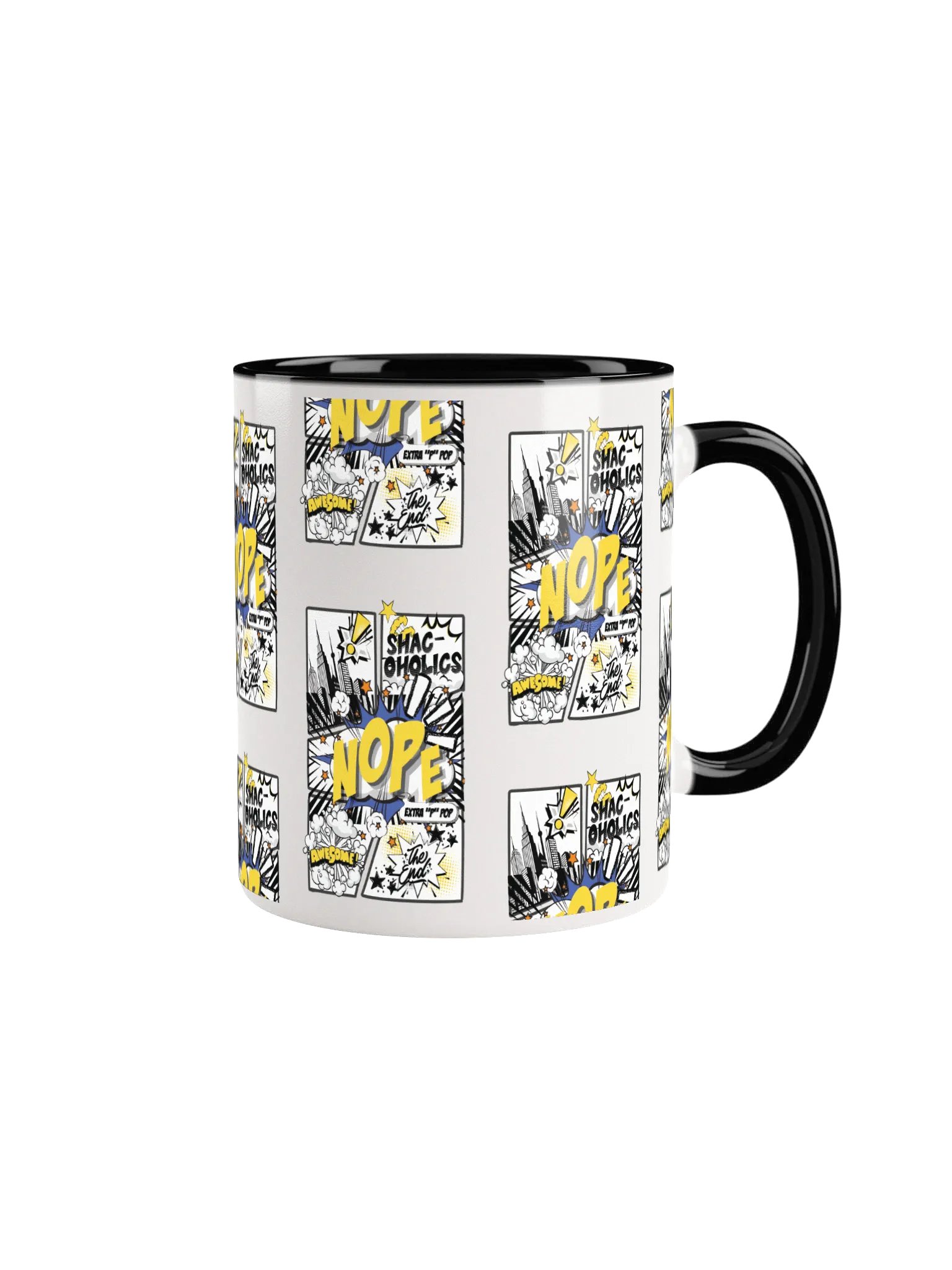 Shac-oholics Comic Blast Mug - Yellow 