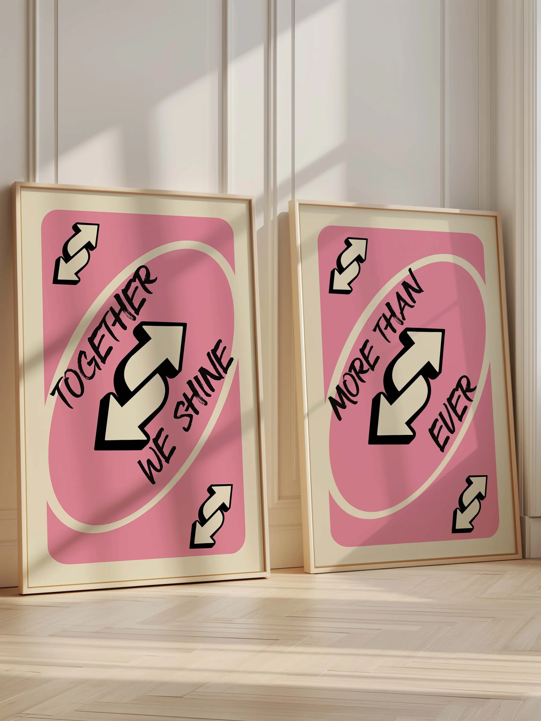Forever Together Print Pink Retro Wall Art Printable product image (3)