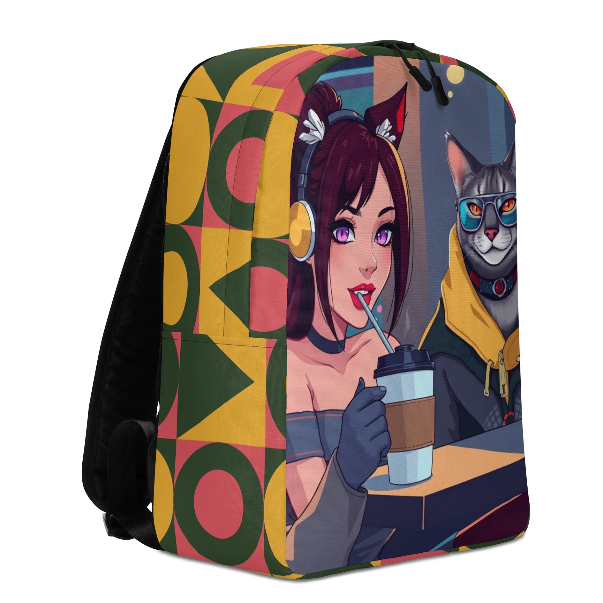 Minimalist Backpack - Purrfectly Sophisticated product image (7)