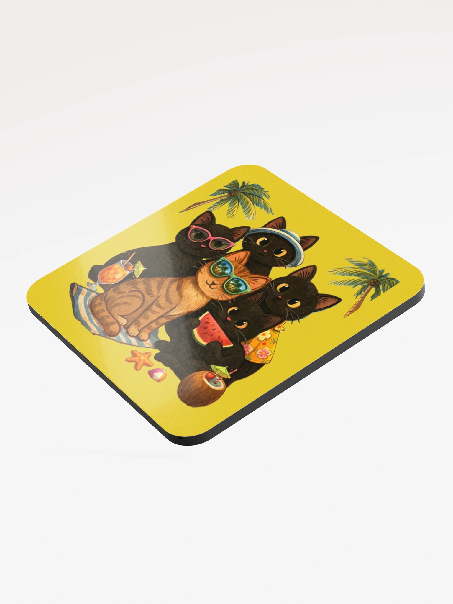 Cat brigade summer Coaster Set product image (3)