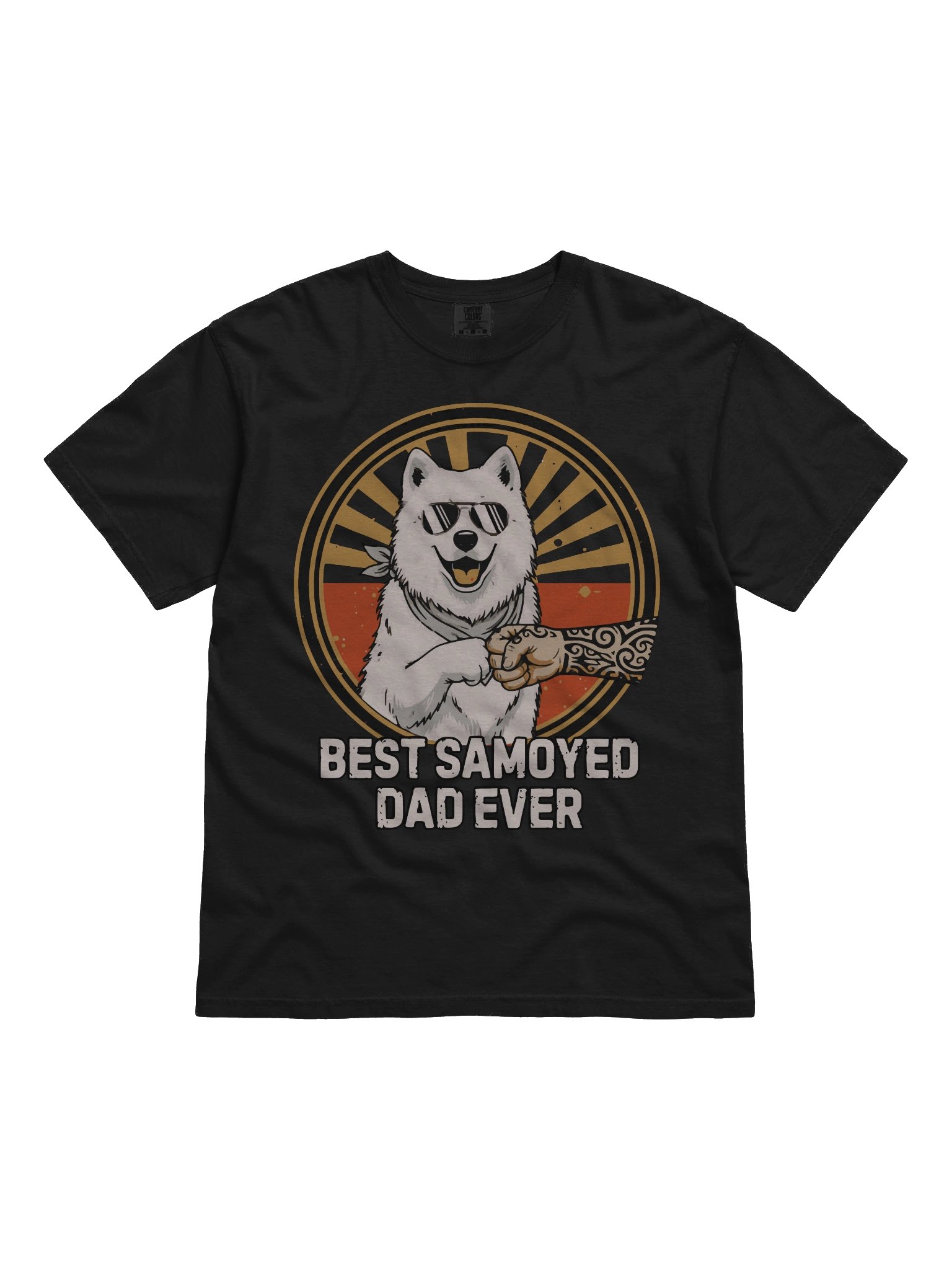 Cool Best Samoyed Dad Ever Fist Bump Tee product image (2)
