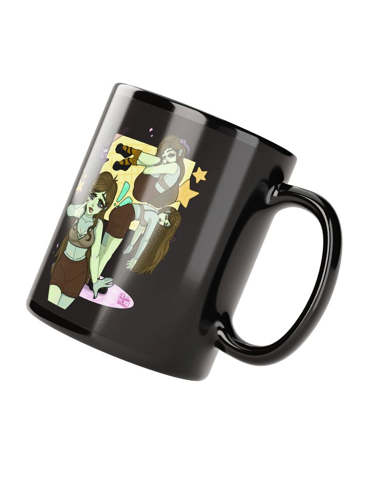Autumninstitches poses design Black Glossy Mug by Mugz product image (2)
