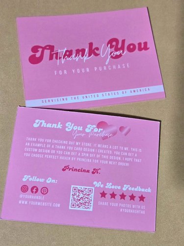 Thank You Cards now available 💖💕✨️
