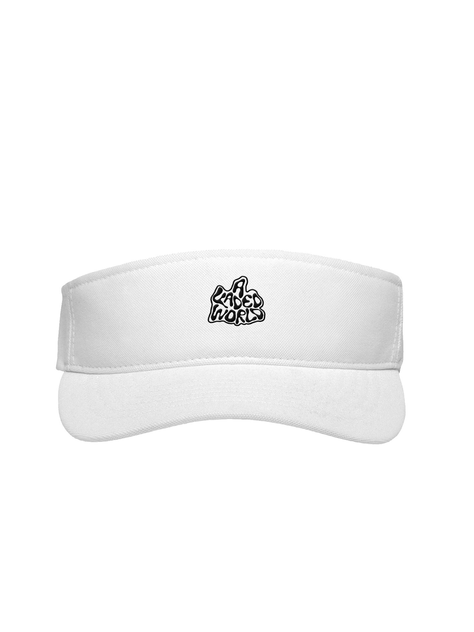 A Faded World Classic White Visor Hat product image (1)