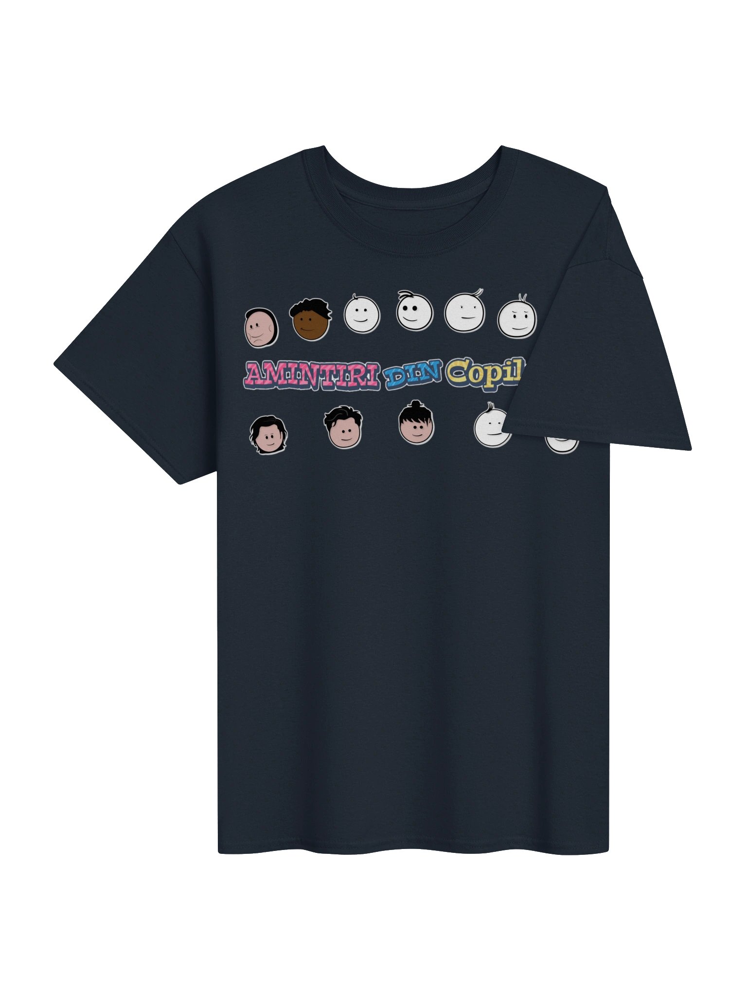 👕 Tricou Bleumarin Bărbați „Amintiri Din Copilărie” – Personajele product image (4)