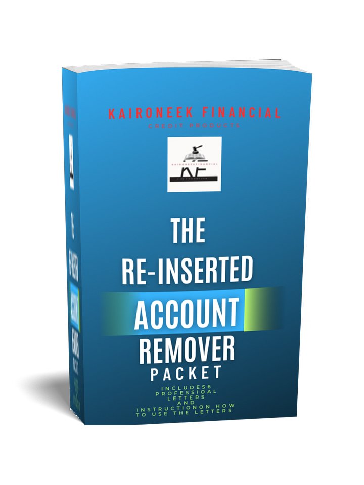 The Re-Inserted Account Remover Packet ( Letter Set) product image (1)