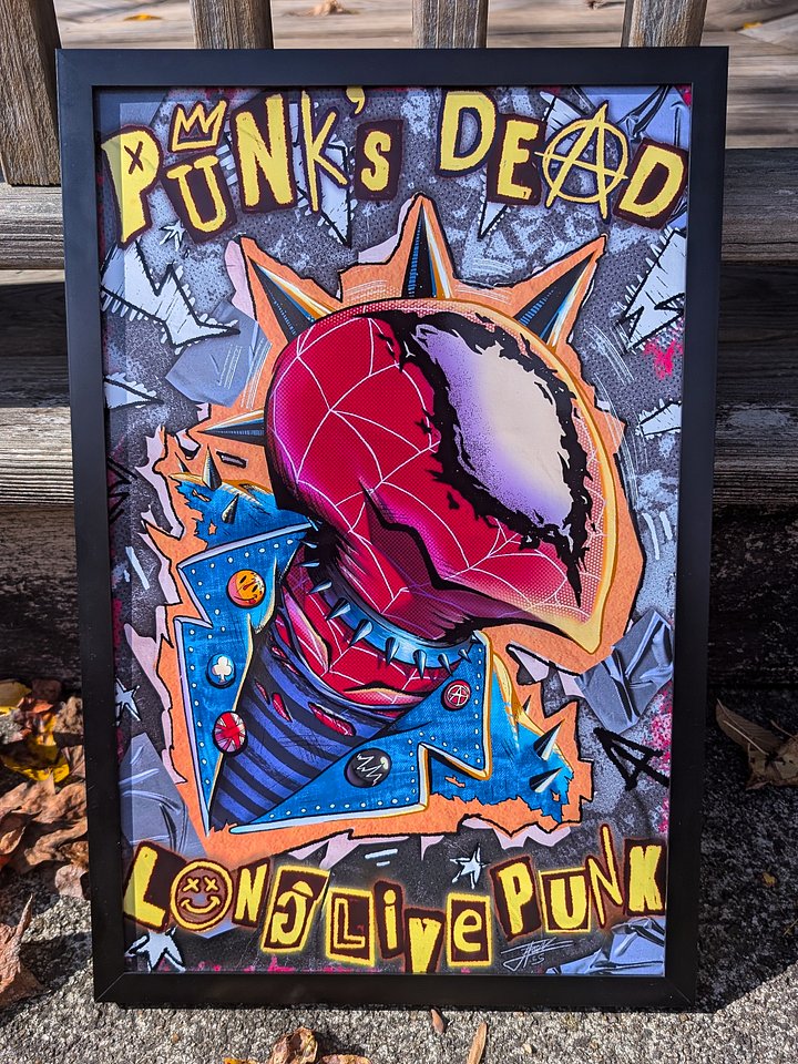 "Spider-Punk Tactics" | Spider-Man Art Print product image (1)