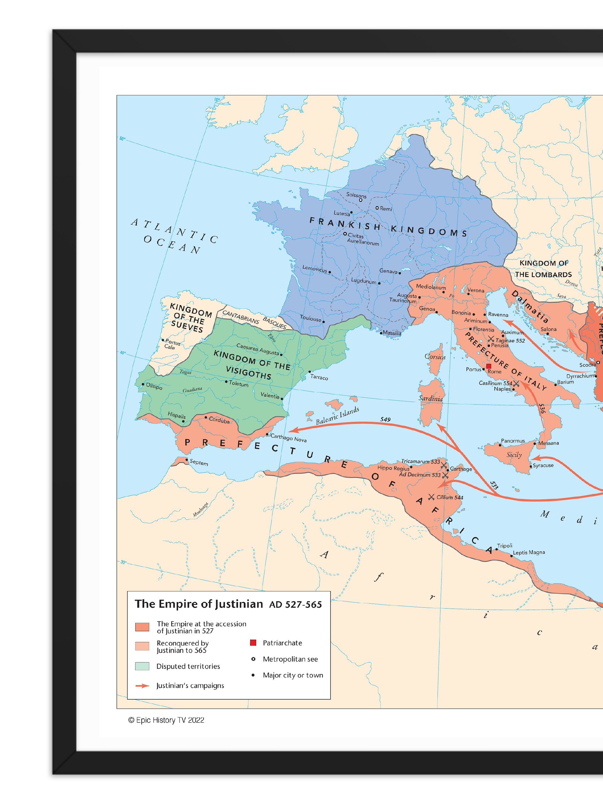 Empire of Justinian - Framed Poster product image (2)