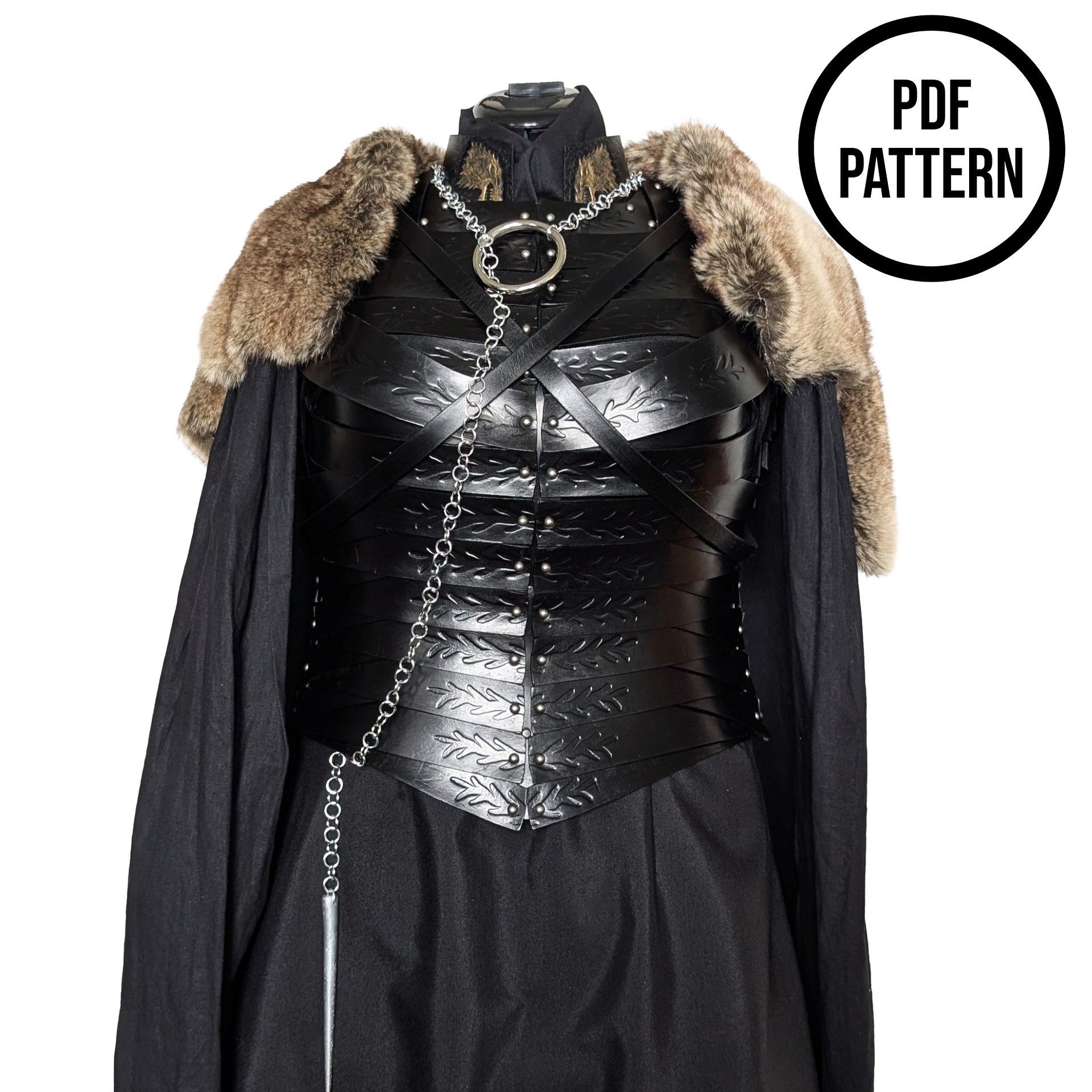 Sansa Leather Armor - PDF Pattern for Cosplay product image (1)