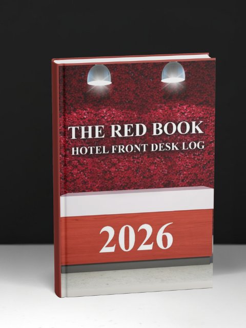 The Red Book Front Desk Log 2026 product image (1)