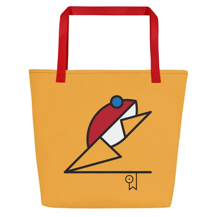 Bau Frog Icon / MO Tote Bag / Yellow product image (1)