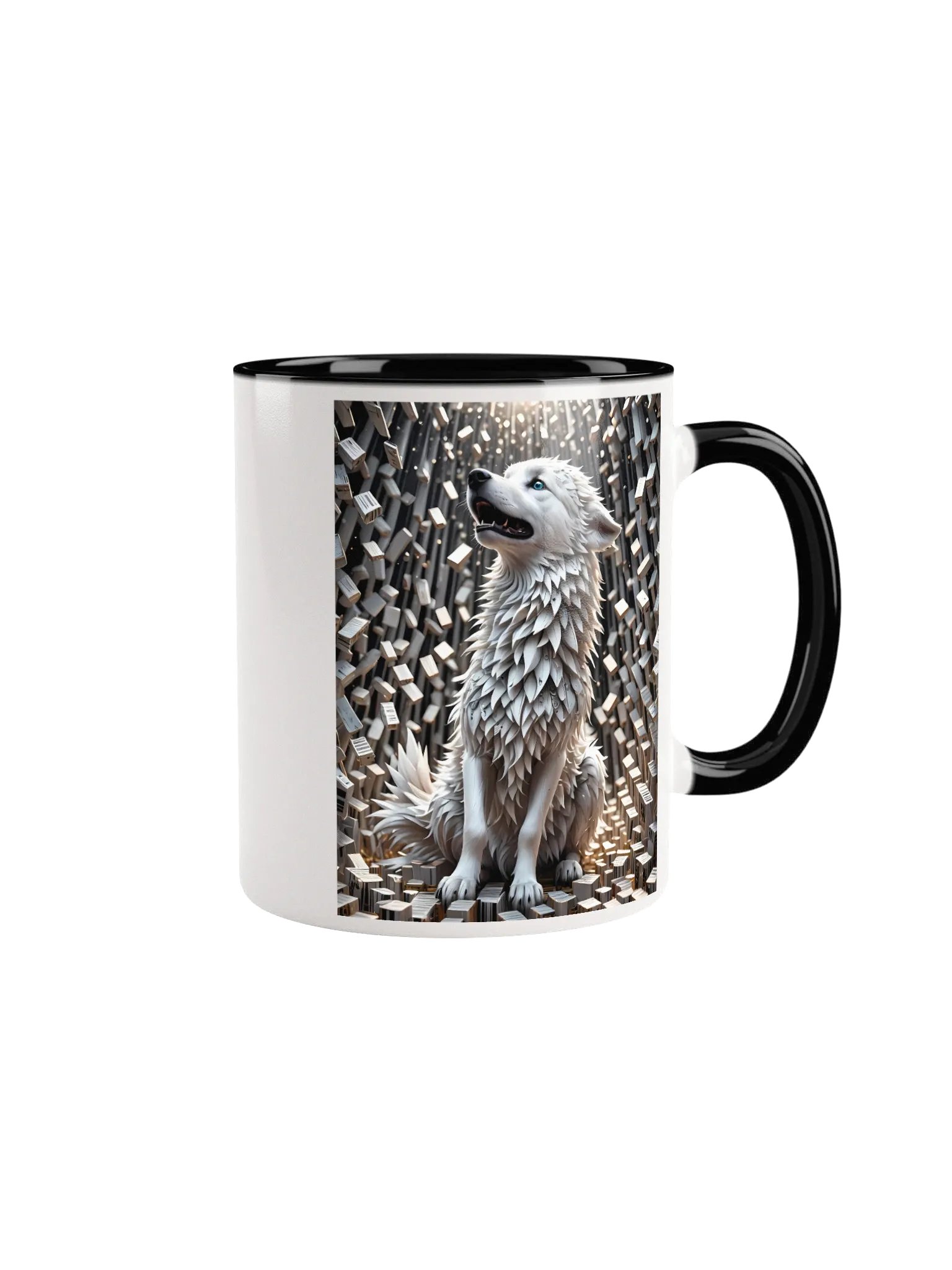 Surreal Wolf Ceramic Mug product image (1)