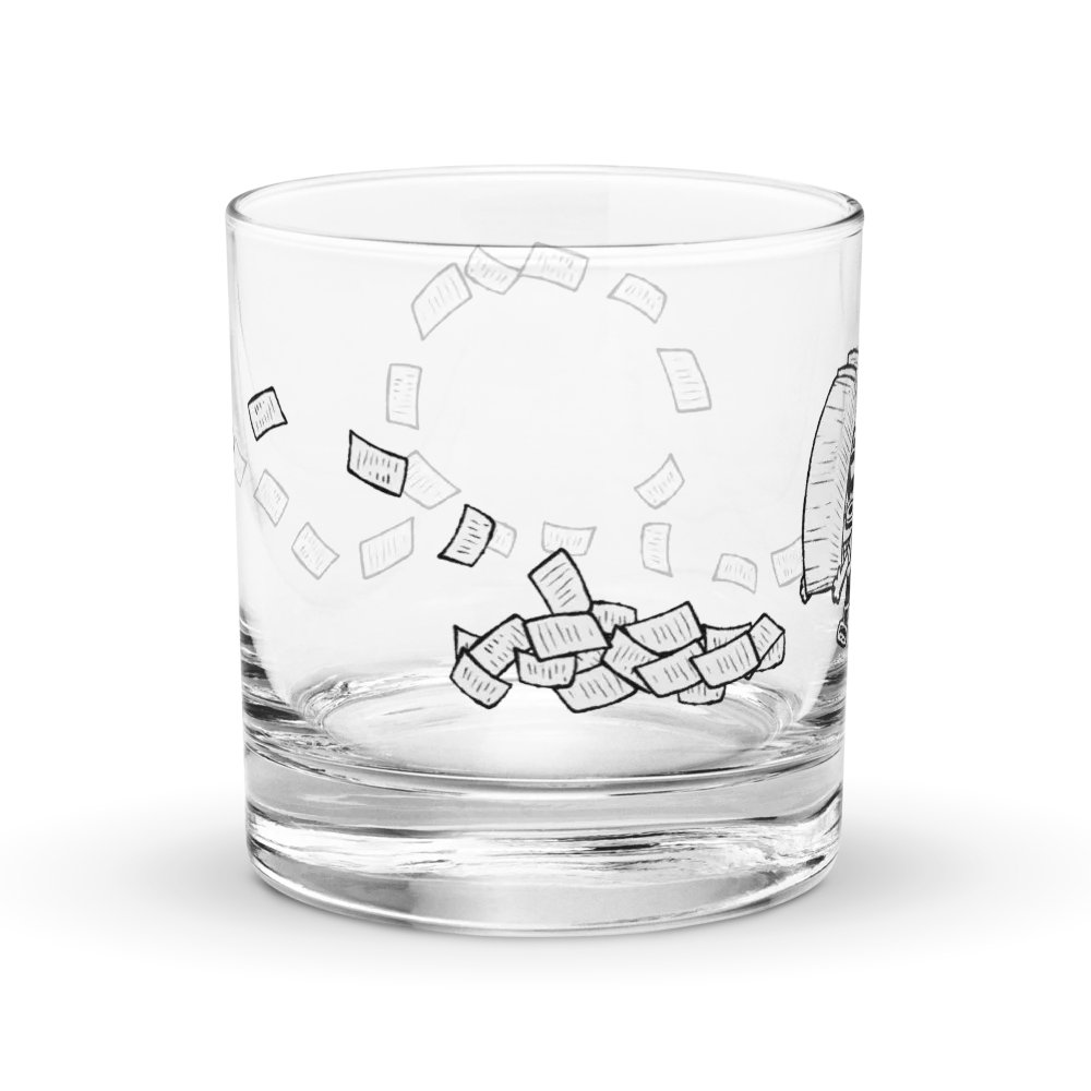 Run From Your Problems Glass product image (4)