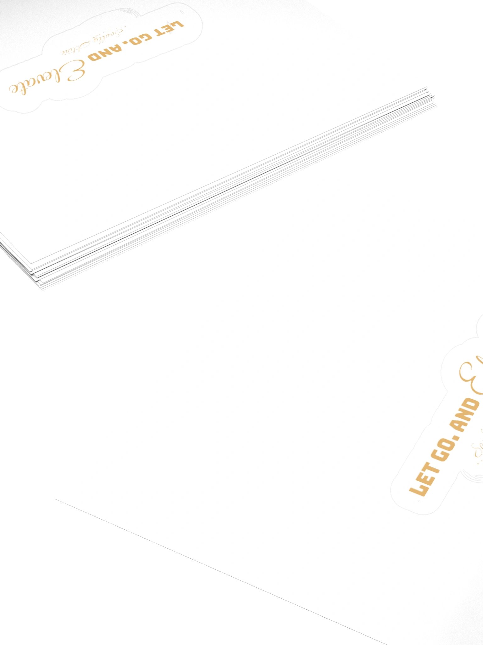 Soully Mine- GOLD PRINT Let Go. And Elevate Sticker product image (13)