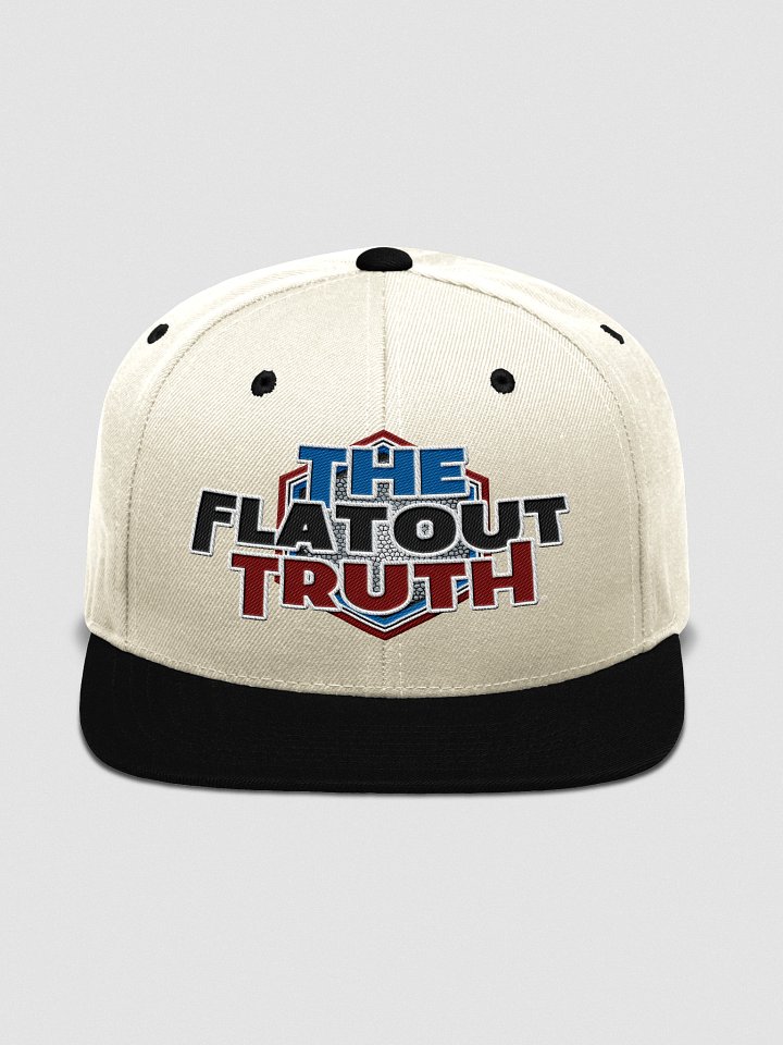TFOT Embroidered Bold Red Hex Flat Snapback Hat product image (10)