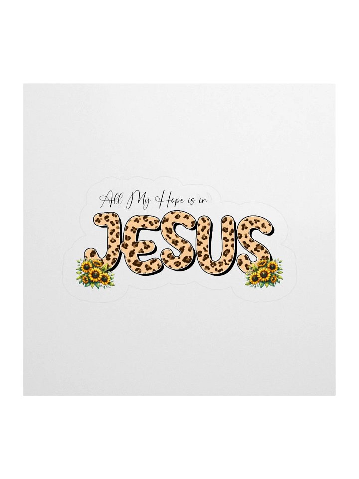 JESUS animal print Kiss Cut Stickers. product image (1)