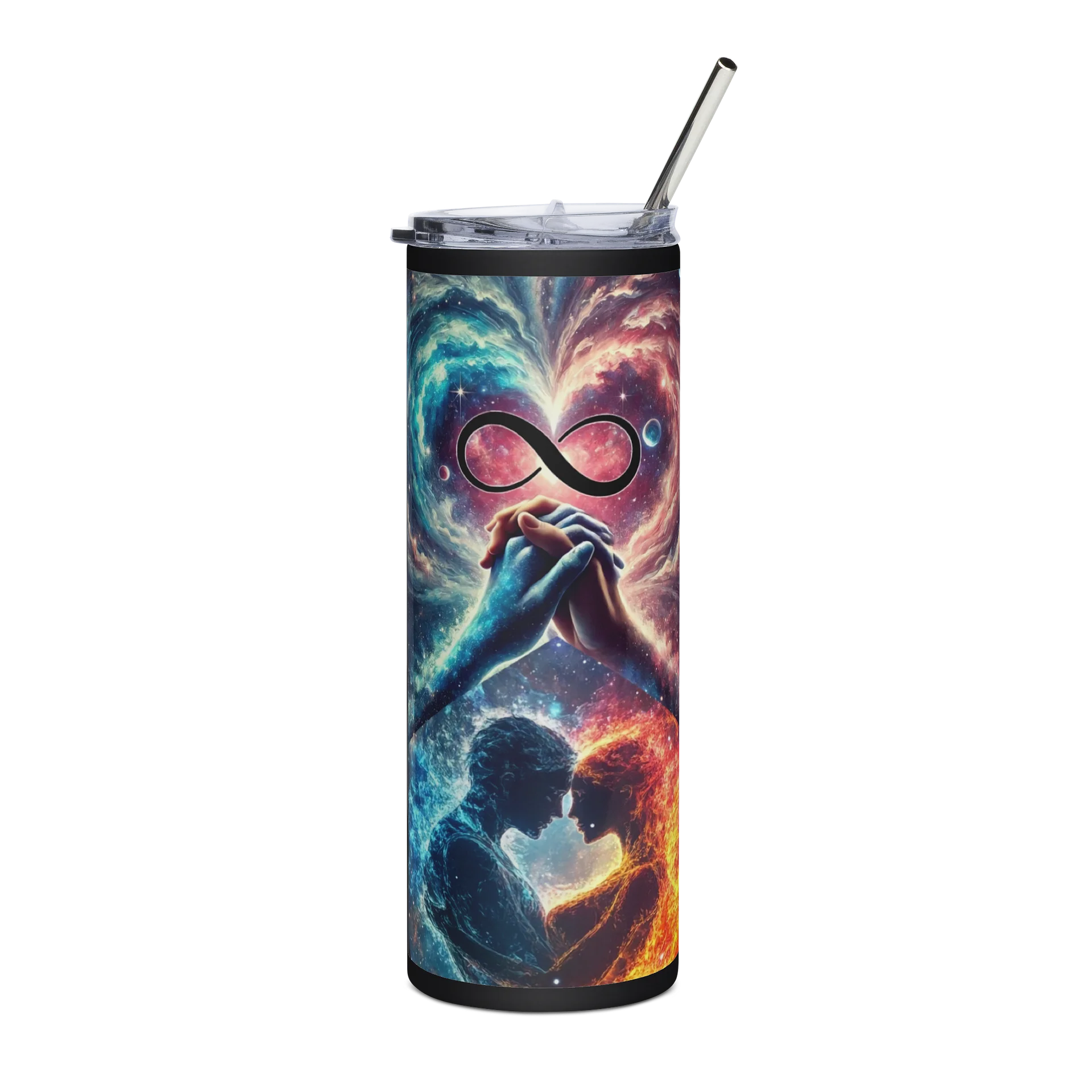 Twin Flame Unity -Stainless Steel Tumbler product image (1)