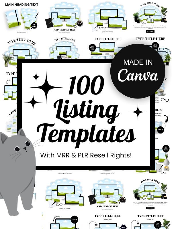 Editable MRR/PLR Templates in Canva product image (1)