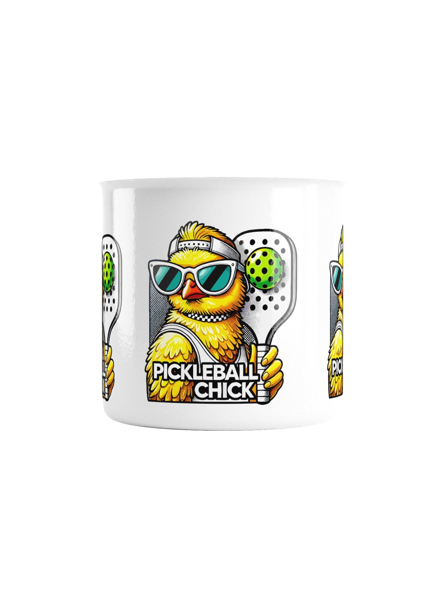 Pickleball Chick Enamel Mug product image (2)