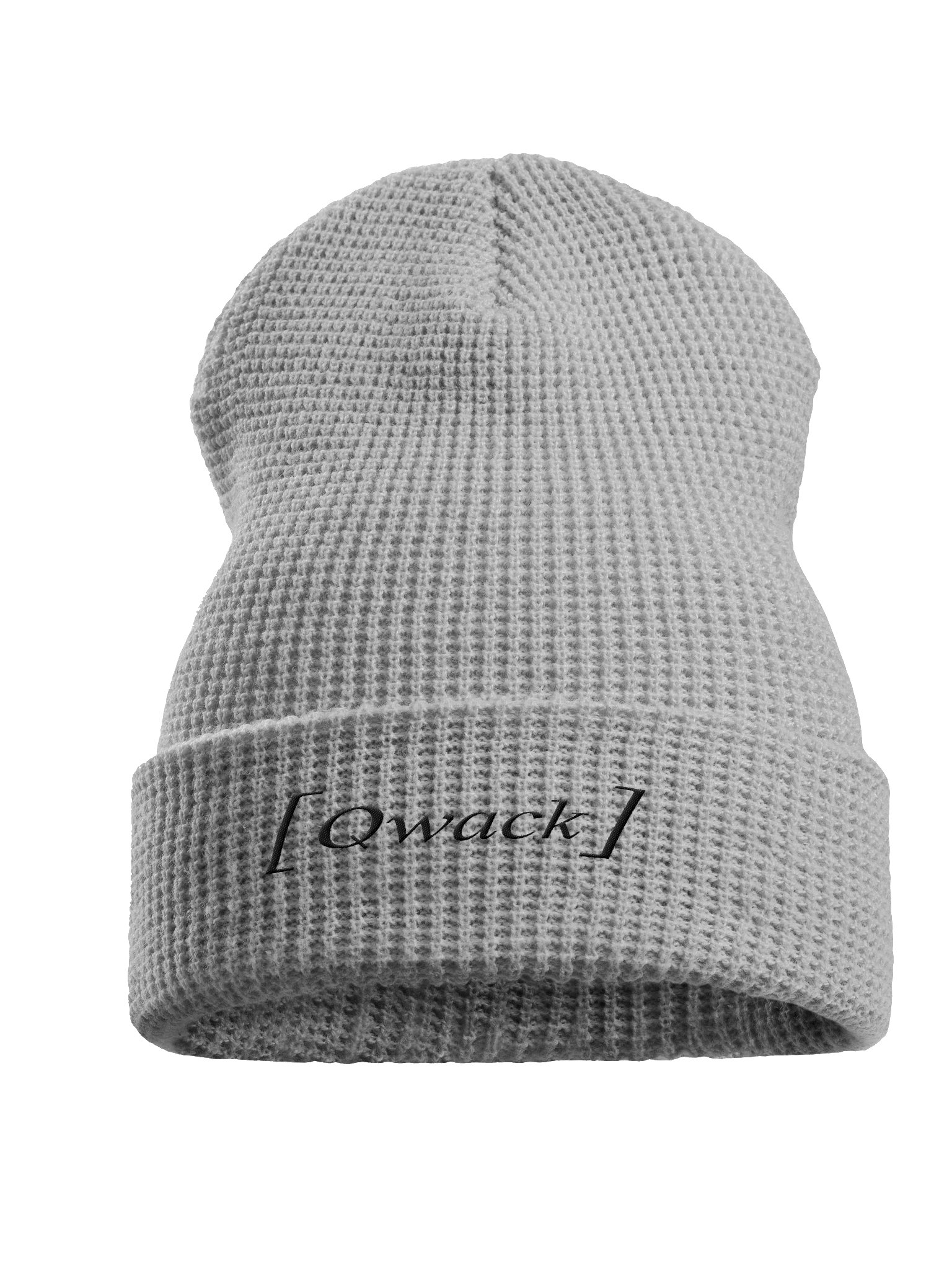 Minimalist Waffle Beanie - [Qwack] - BlkOut product image (3)