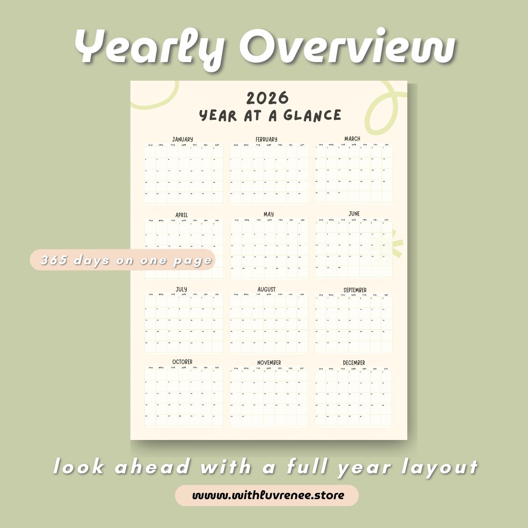 2026 Minimalist Digital Planner: Portrait, Goodnotes, Notability product image (3)