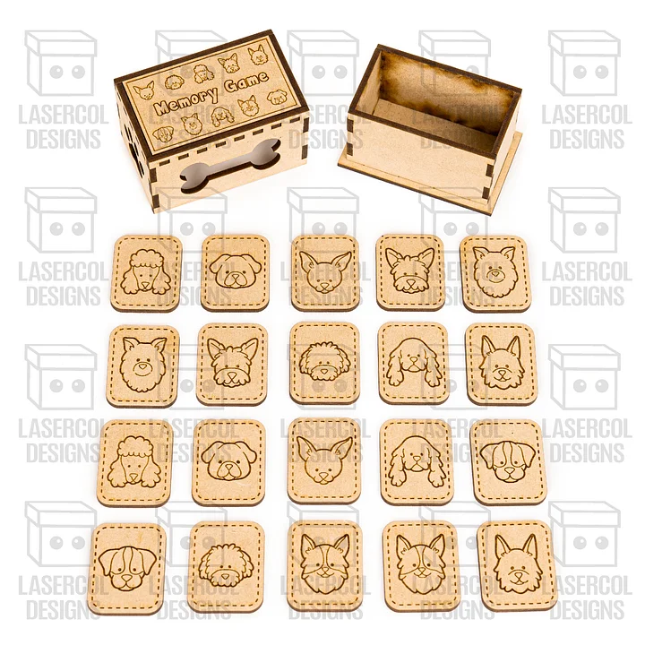 Memory Game (Dogs) Version - Laser Cut Files product image (2)