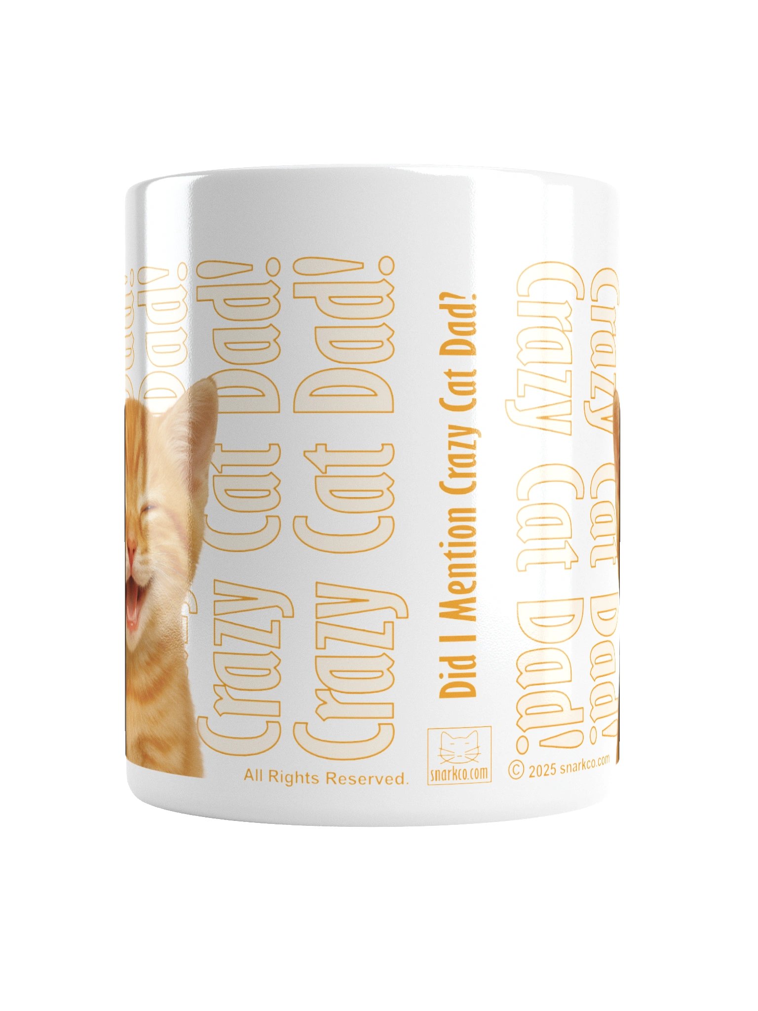 Mug: "Crazy Cat Dad!" with Beautiful Orange Tabby cat image product image (16)