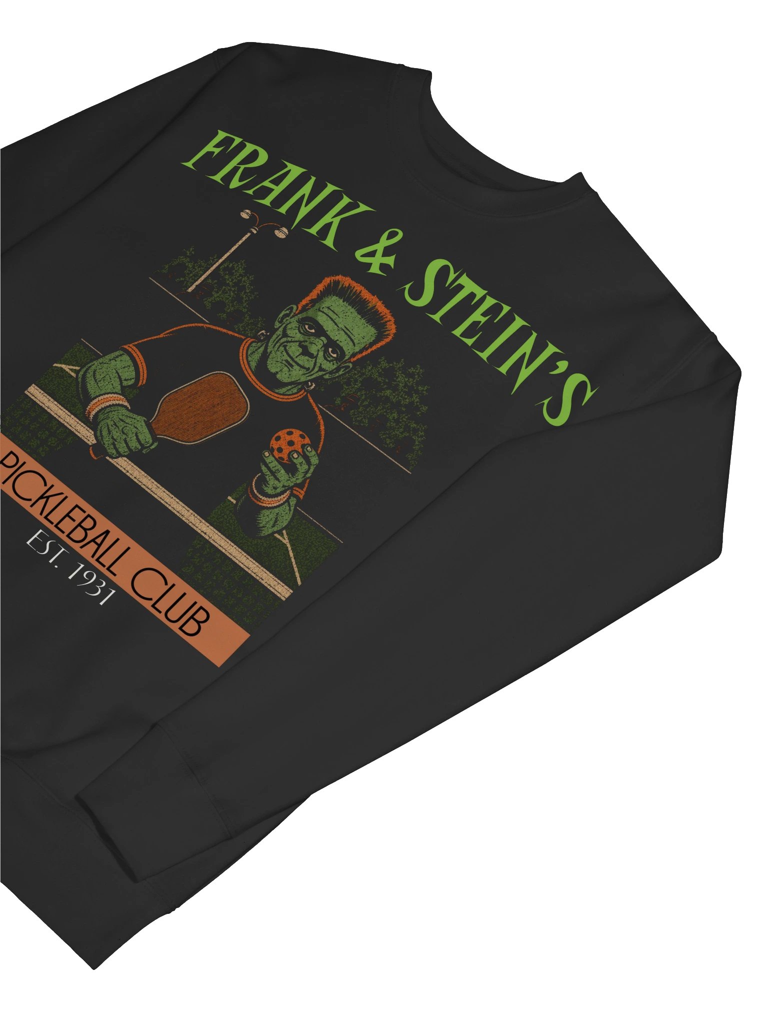Frank and Stein Halloween Pickleball Sweatshirt | Funny Horror Crewneck product image (19)
