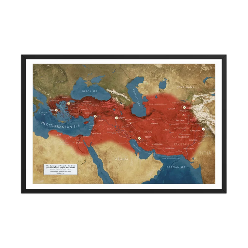 The Campaigns of Alexander - Framed Poster product image (1)