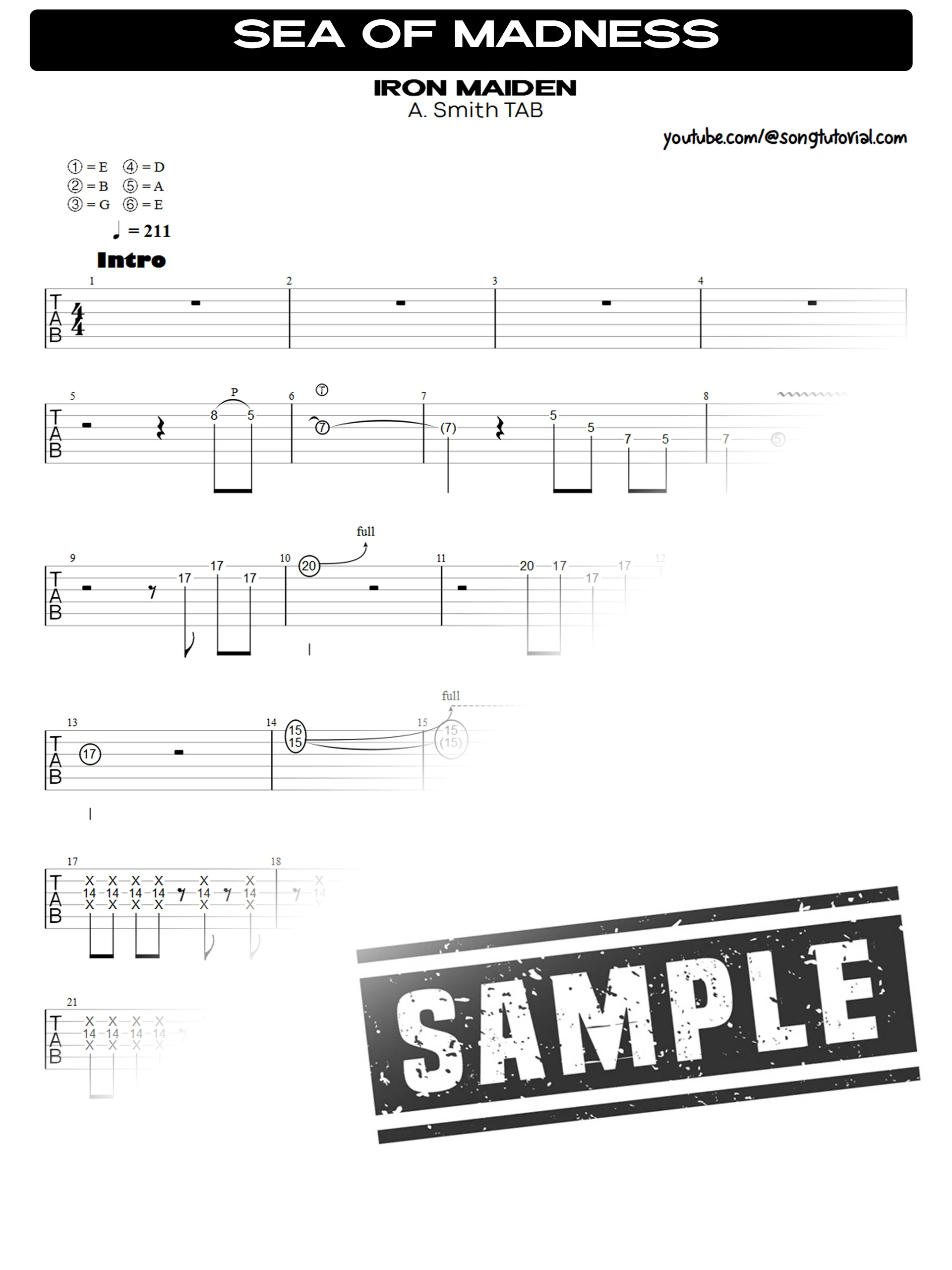 Heaven Can Wait | PDF Tab + Guitar Pro | Iron Maiden product image (2)