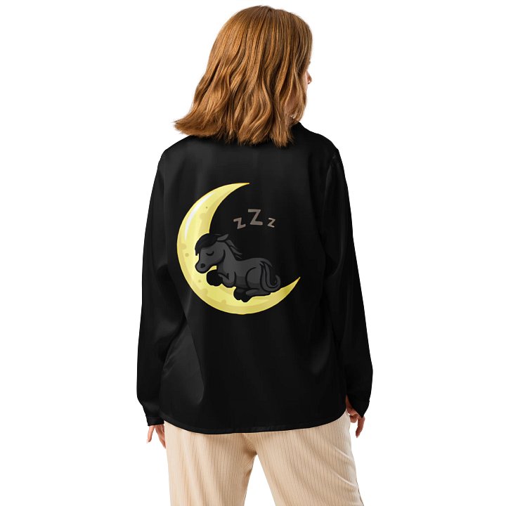 Sleepy Moon All-Over Print Women's Long Sleeve Pajama Top product image (3)