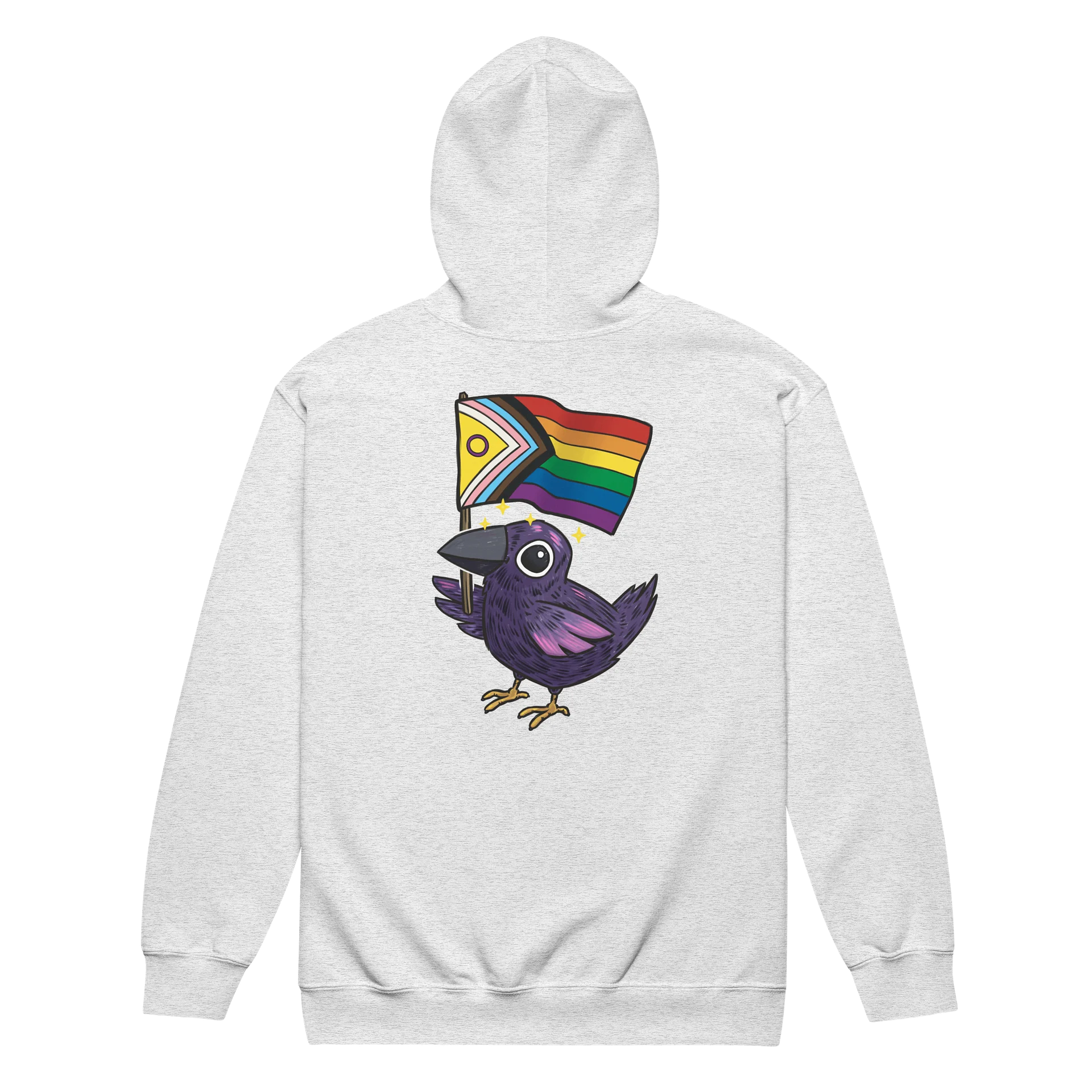 zipped hoodie : crow pride product image (6)