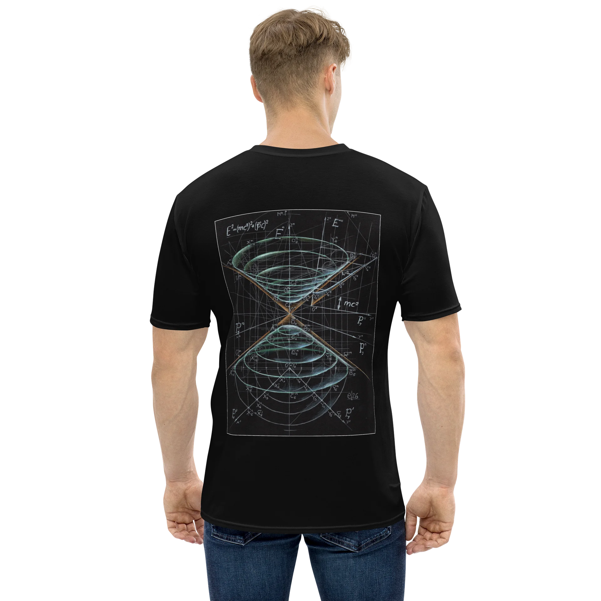 Mass Shell Hand-Drawn Physics Art T-Shirt - Men's Cut product image (1)