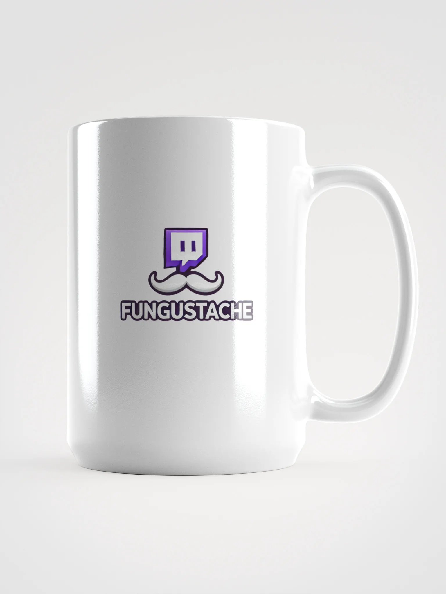 FUNGUSTACHE Icon White Glossy Mug product image (1)