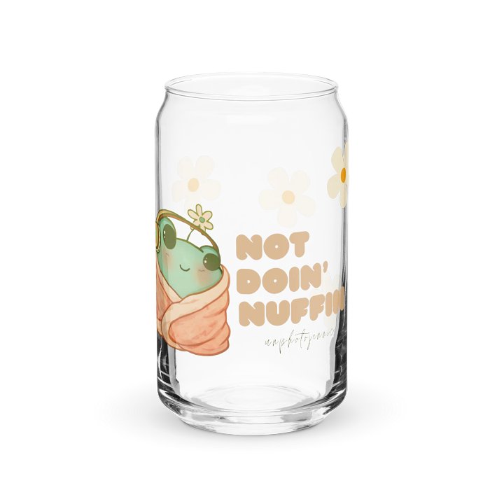 Not Doin' Nuffin Glass Cup product image (2)