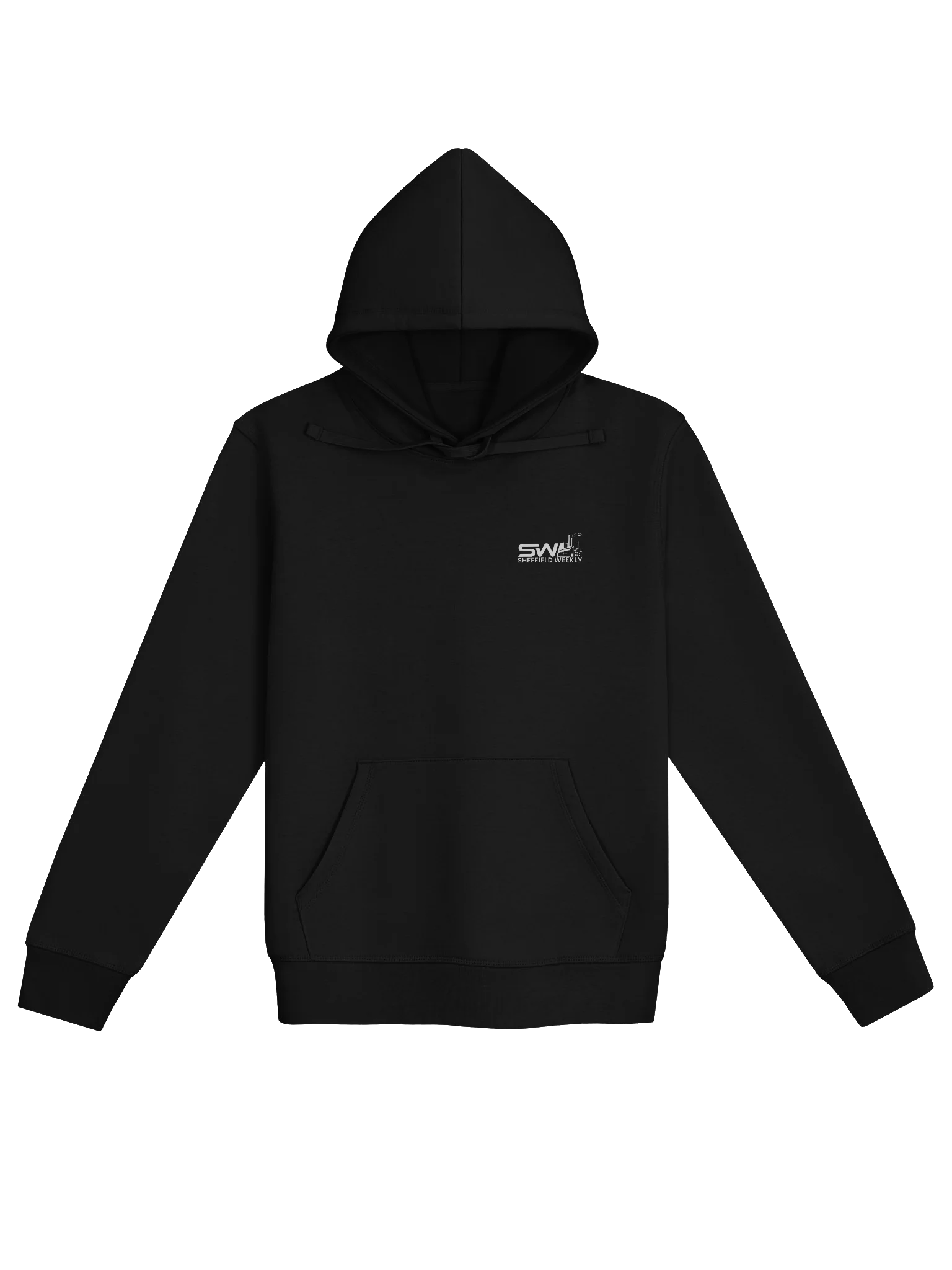 SW Hoodie - Black/White (Chest & Back) product image (1)