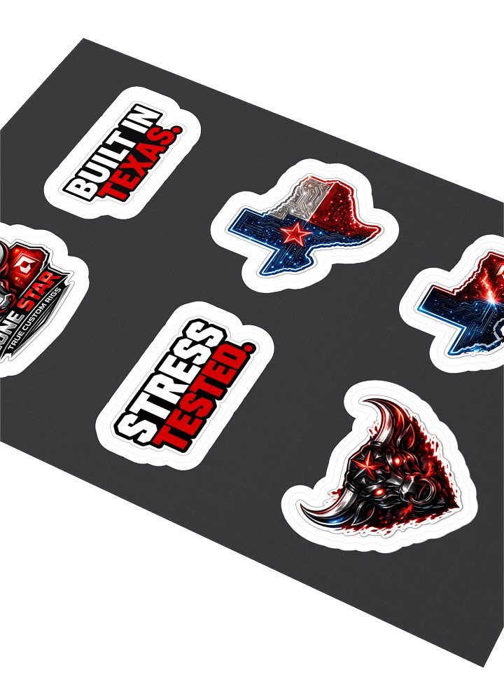 Six die-cut decals. One Lone Star statement. product image (2)