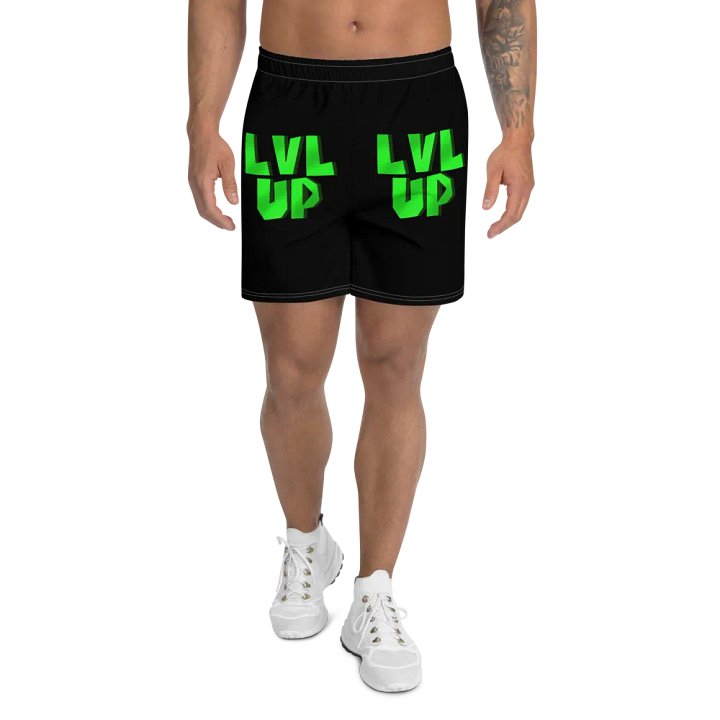 LVL UP Mens Black Workout Shorts product image (1)