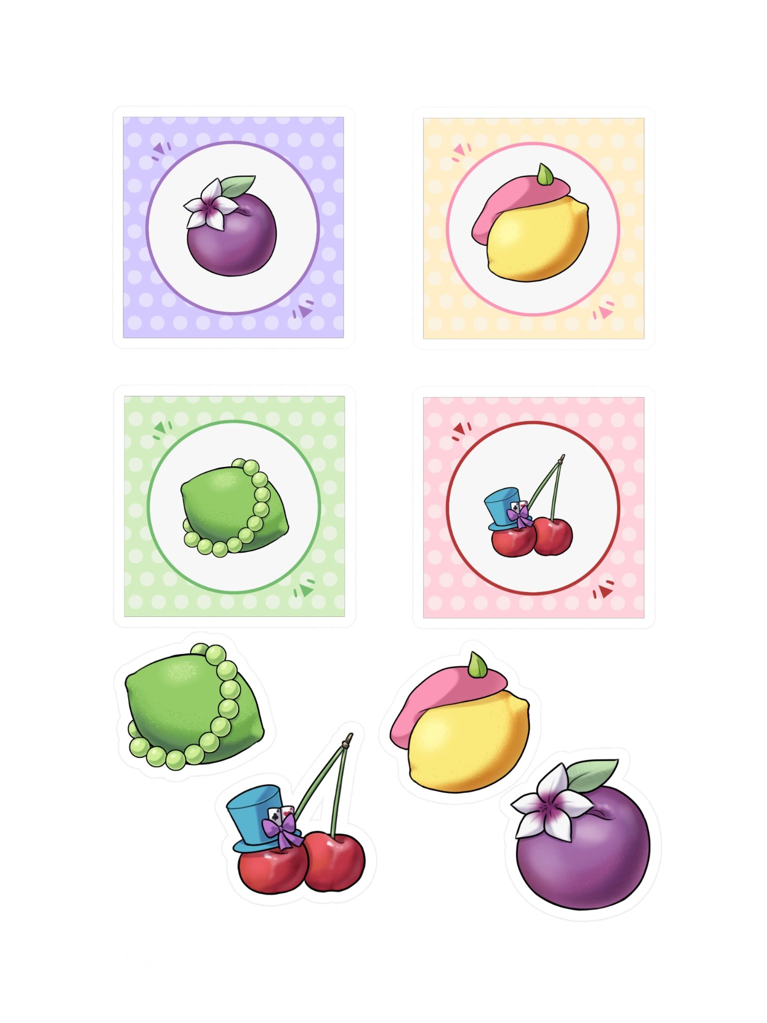 Devtalk Fruit Coaster Sticker Set product image (3)